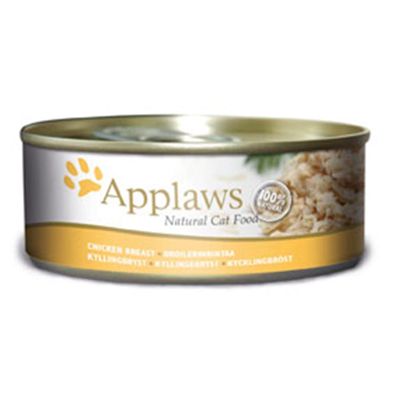 APPLAWS CAT LATA PECHUGA POLLO 156 GR