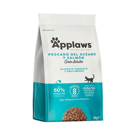 APPLAWS GATO ADULTO PIENSO PESCADO Y SALMON 6KG