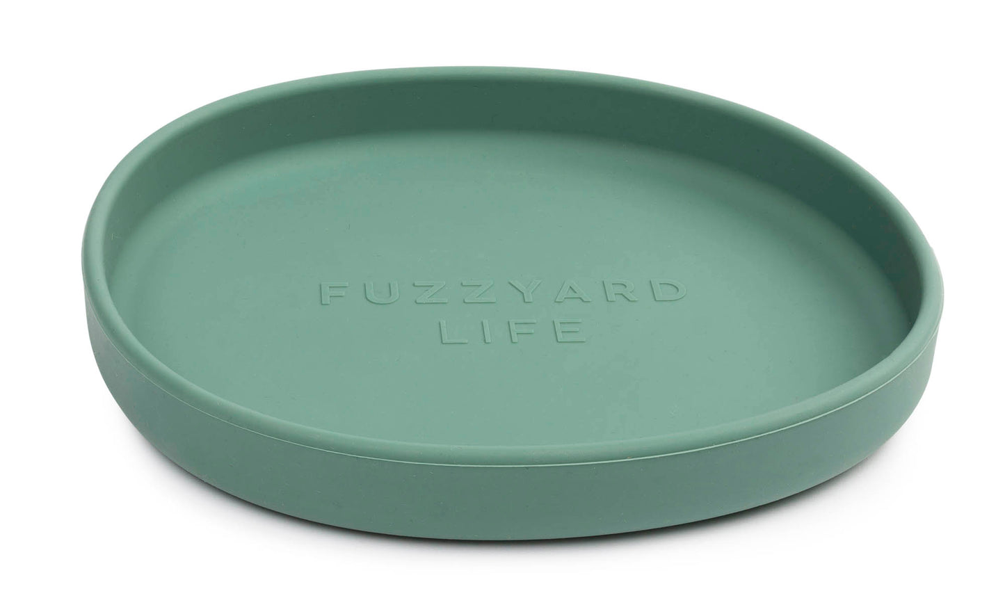 FUZZYARD LIFE Plato de Silicona, Verde