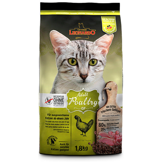 LEONARDO GATO ADULTO PIENSO SIN CEREALES AVE 1.8KG