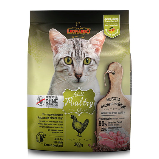 LEONARDO GATO ADULTO PIENSO SIN CEREALES AVE 300GR